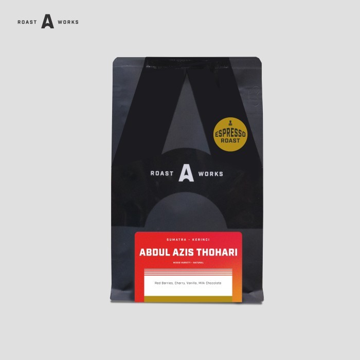 

Sumatra Kerinci Abdul Azis Thohari Mixed Variety Natural (Espresso) - A Roastworks - Biji Kopi - 1 kg