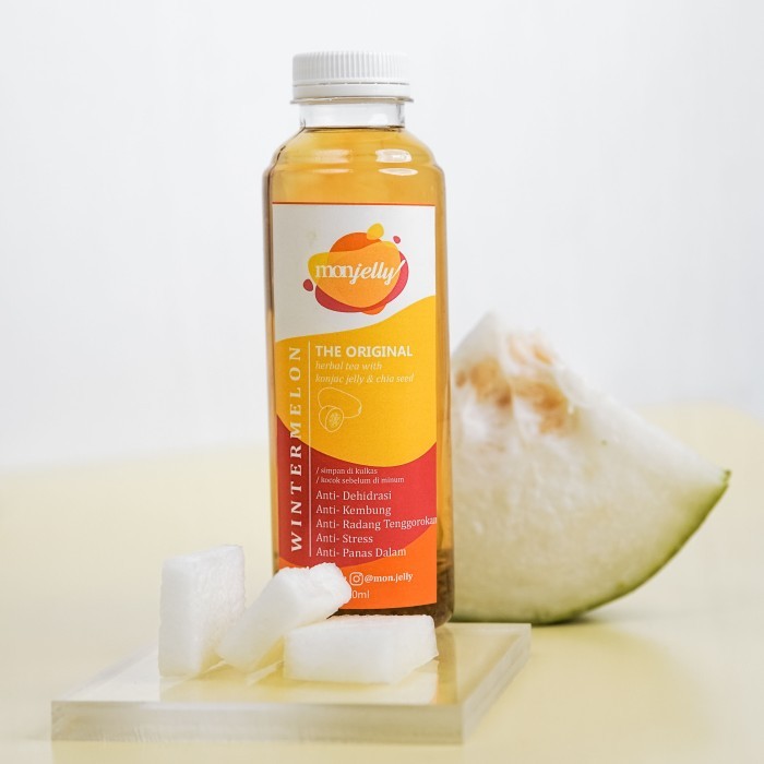 

Monjelly Wintermelon Tea| Herbal Tea with Konjac Jelly & Chia Seed - Original, 1000 ml