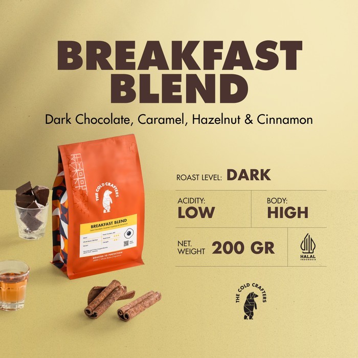 

Breakfast Blend Kopi Arabika Arabica Coffee Biji Kopi Bubuk 200GR - Biji Kopi