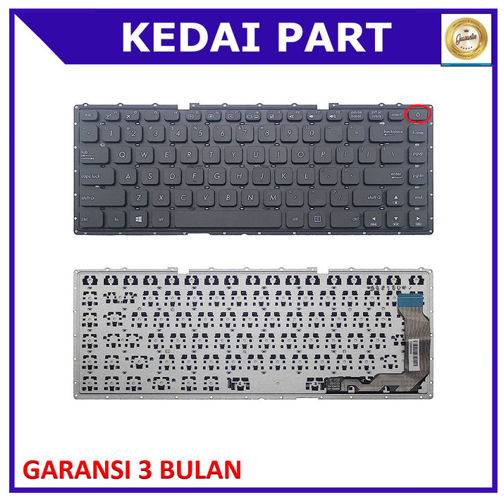 KEYBOARD ASUS X441 X441SC X441S A441U X441UA X441A HITAM BLACK
