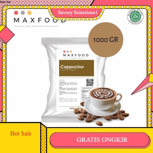 

【SAVORY】 FLASH SALE!! MAXFOOD - Cappucino / Bubuk Minuman Kopi Cappucino 1 Kg