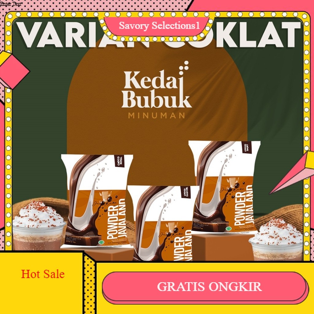 

【SAVORY】 FLASH SALE!! Javaland Bubuk Minuman Varian Coklat / Choco Aneka Rasa 1Kg - Regular Plain | Rasa: Choco Royal, Black Choco, Choco Sport, Choco Silverking, Choco Ovalteen, Choco Hazenut | Bubble Drink