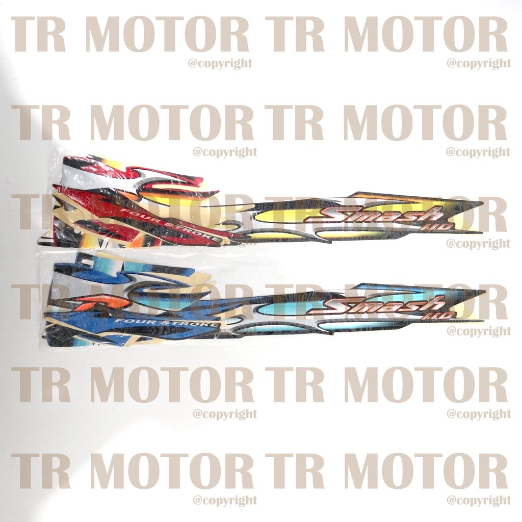 COD - Stiker Motor Smash New 110 2006 Sticker Striping Lis Full Set Motor