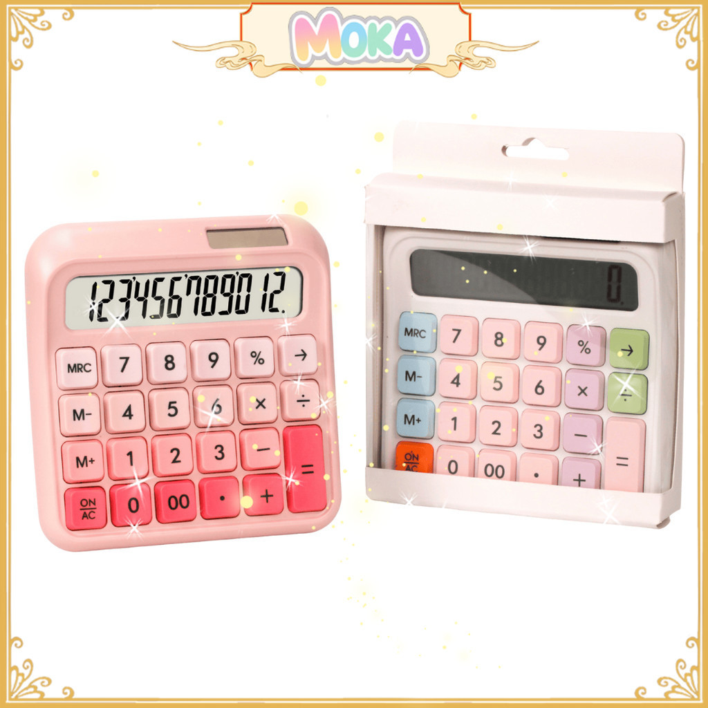 

MOKA Kalkulator Akuntansi / Kalkulator Hitung Dasar 12 Digit Warna Pastel Dual Power MKA70