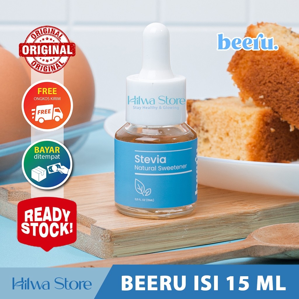 

BEERU 15 ML STEVIA NATURAL SWEETENER - PEMANIS ALAMI - PENGGANTI GULA