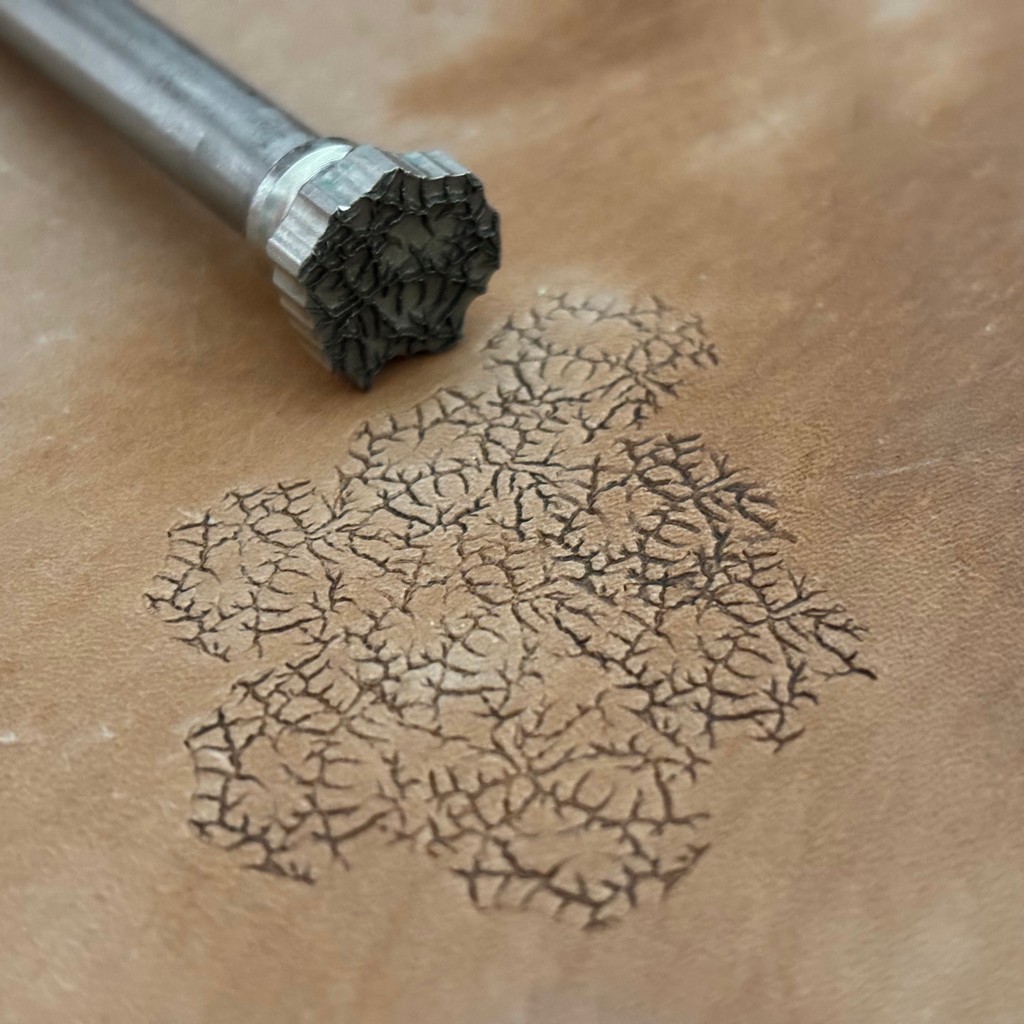 

Texture Pattern 304 Stainless Steel Metal Stamps Meteorite Design Leather Stamping Punch Carving Craft Puncher Custom Logo