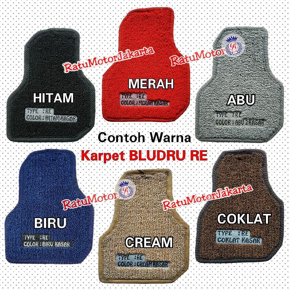 Karpet Bludru Tipe RE Mobil Sedan / SUV 2 Row Tanpa Bagasi / Tebal 10mm