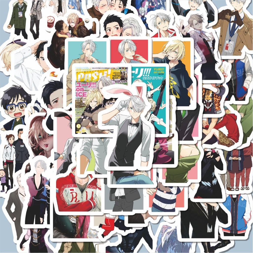 

Terbaru! 50 pcs Stiker Anime Yuri On Ice Char Mix 2 Dekorasi Lucu Kreatif untuk Notebook, Skateboard, HP