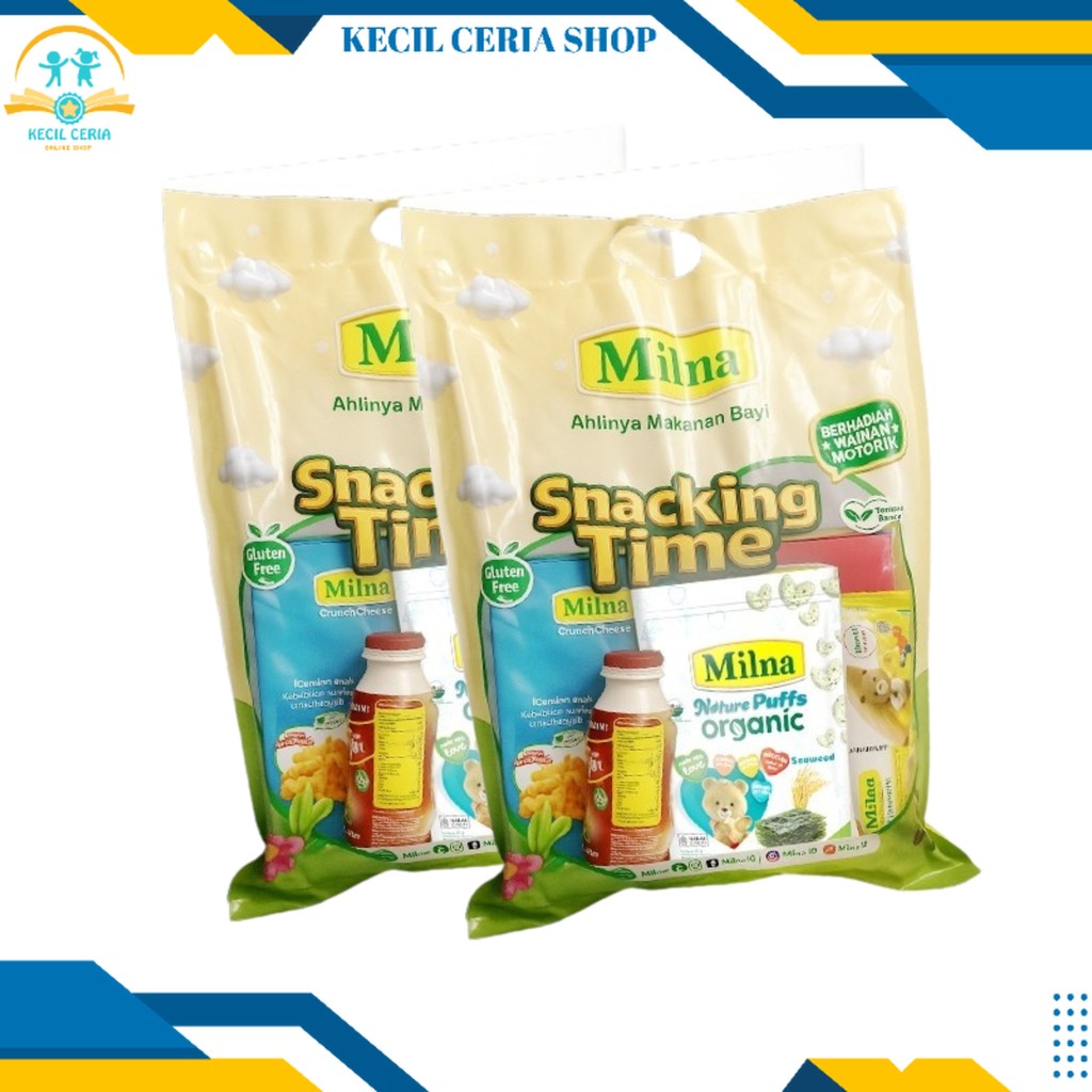 Milna Snack Paket Crunch Cookies Rice Crackers Puff Chil Go Cemilan Bayi Mpasi Snacking Time Free Ma