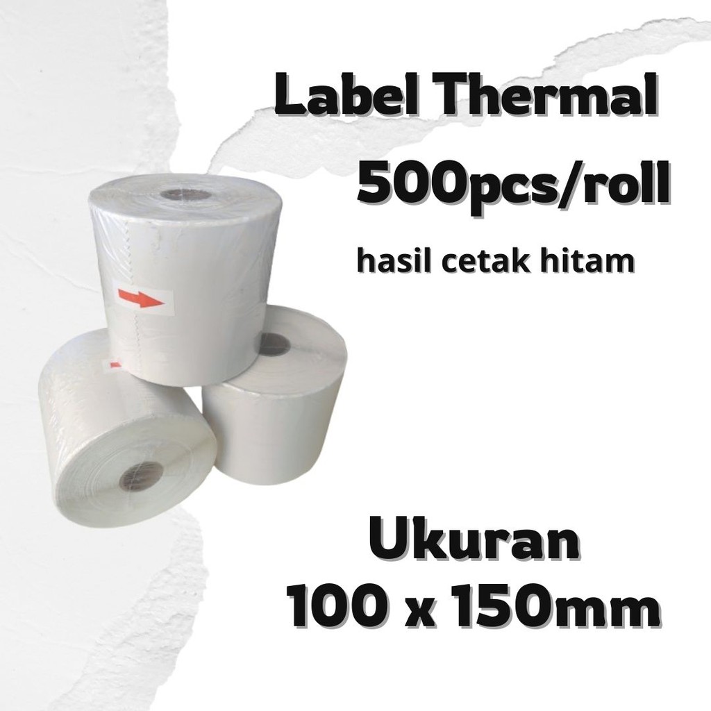 

Kertas Sticker Label Thermal Resi 100x150MM A6 Goldwin /Roll ISI 500