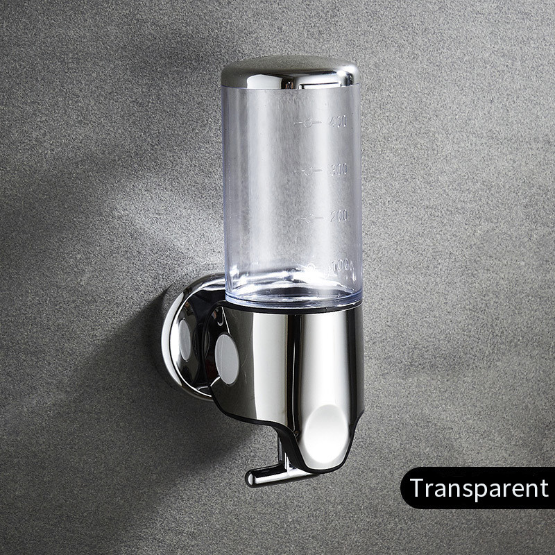 Stainless Steel Pull Bar Three Head Soap Dispenser Wall Mounted Manual Press Shower Gel To Soap Disp