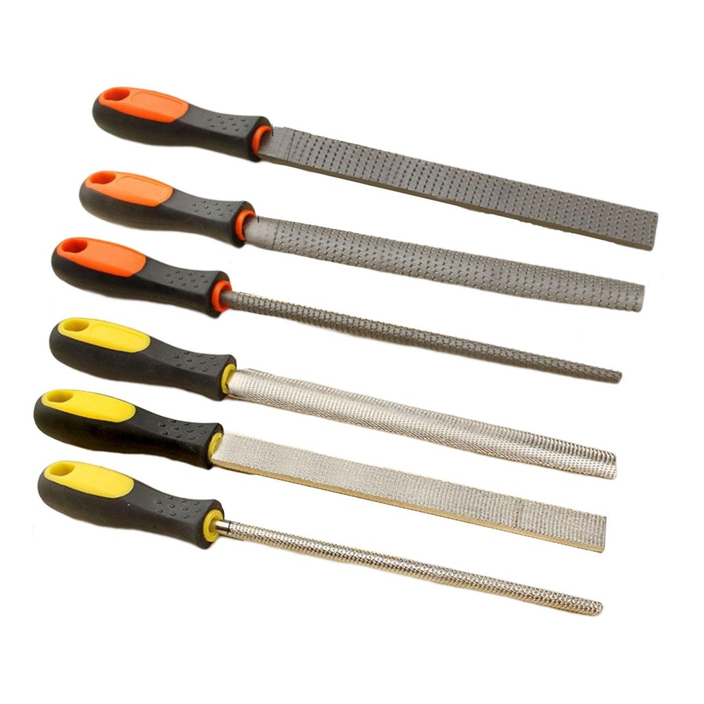 

Portable Wood Rasps Comfortable Anti Slip Grip Flat &Half round and round Deburring DIY Hardwood File Woodworking File for