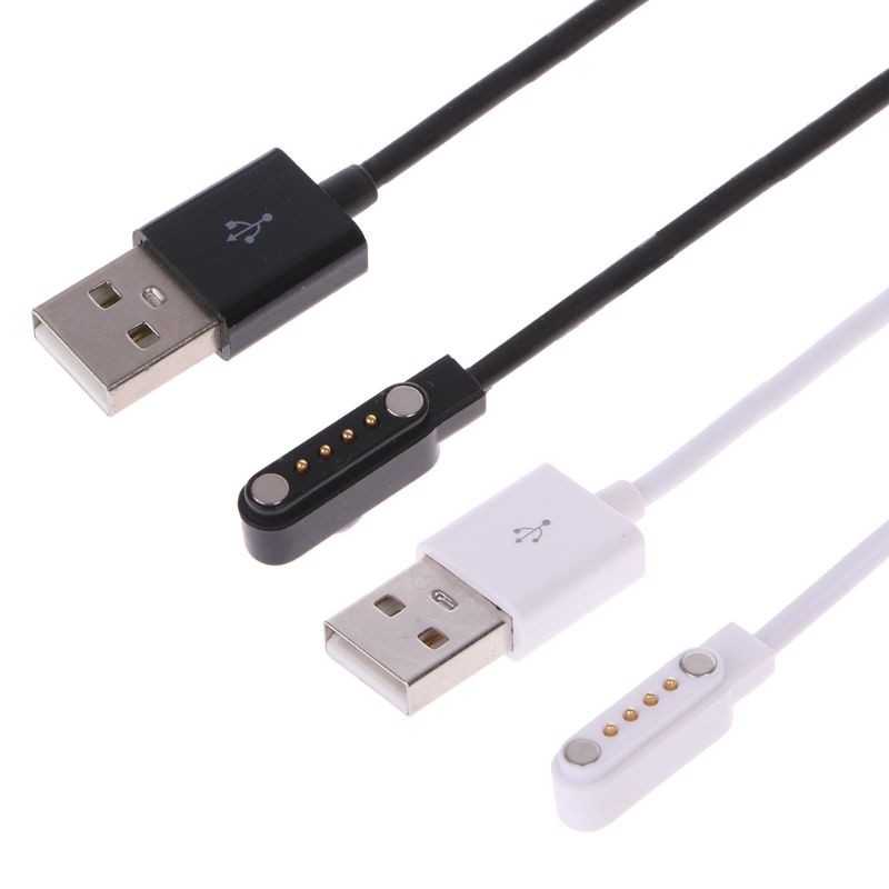 USB Charger Cord For KW88 KW18 KW99 KW06 KW98 q100 q750 GT88 G3 Smartwatch USB 4 Pin Magnetic Chargi