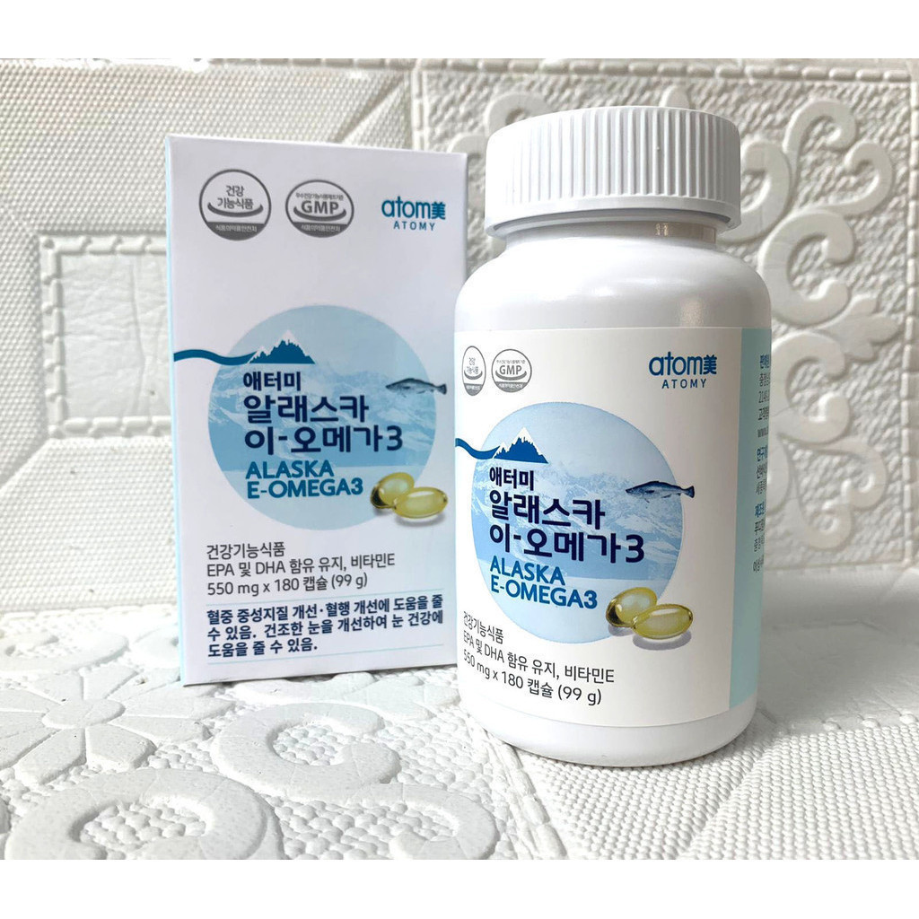 ATOMY ALASKA E-OMEGA3 FISH OIL (Fish Oil) 180 softgel | Alaska e omega 3