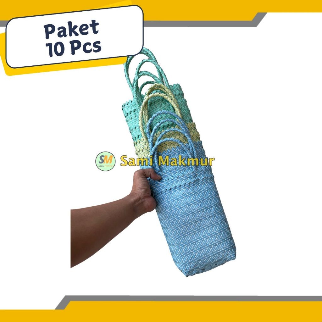 

PAKET HEMAT 10 Pcs Tas Souvenir Tinggi Polos untuk Hampers Bingkisan Botol Kain