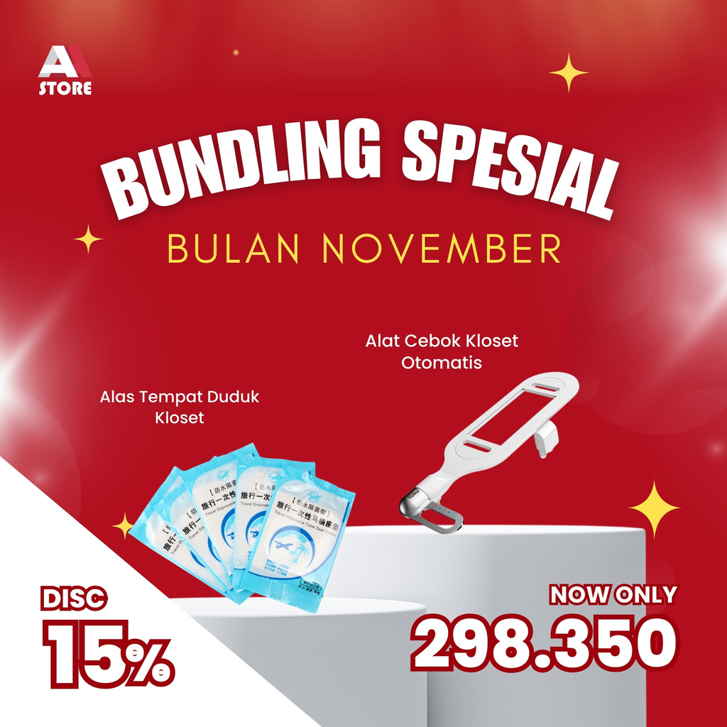 BUNDLING Shower Sprayer Semprotan Kloset Closet Toilet Seat Duduk Bidet Sprayer & Alas Closet