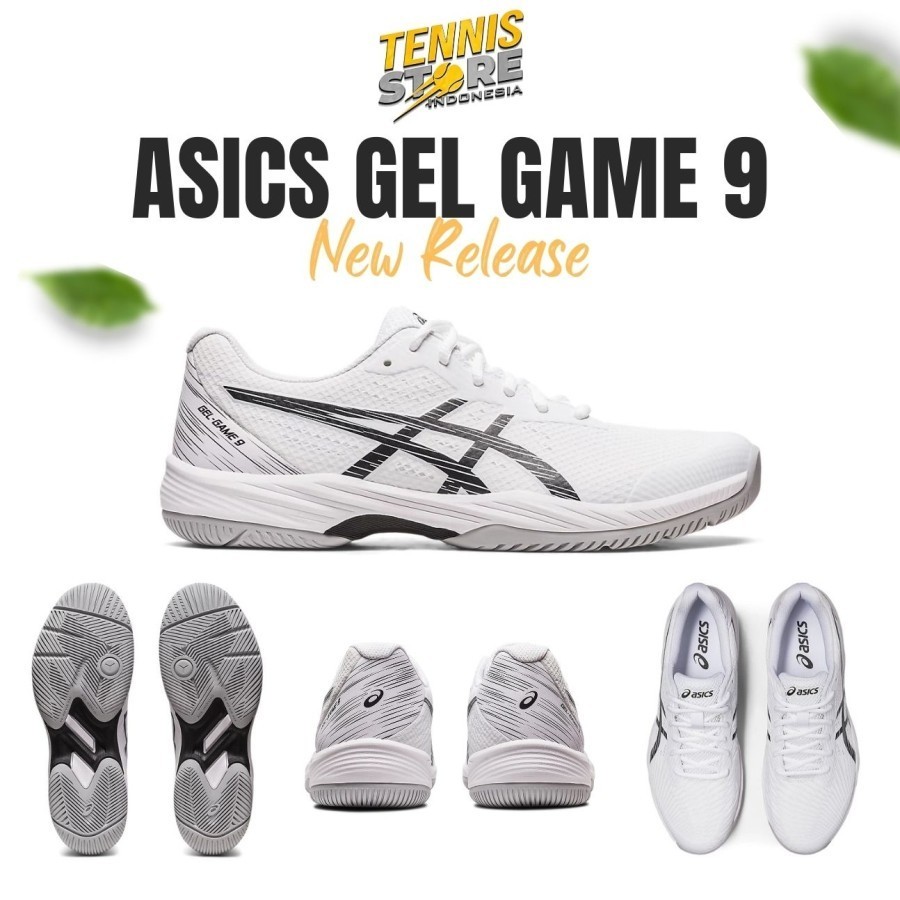 Sepatu Tenis Asics GEL GAME 9 Tennis White / Black