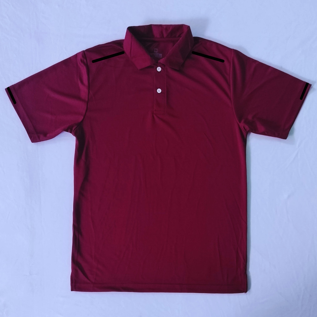VOLNEX Kaos Kerah Pria Dewasa Jersey Kerah Sablon Atasan Olahraga Badminton Lari Gym Fitnes PL012