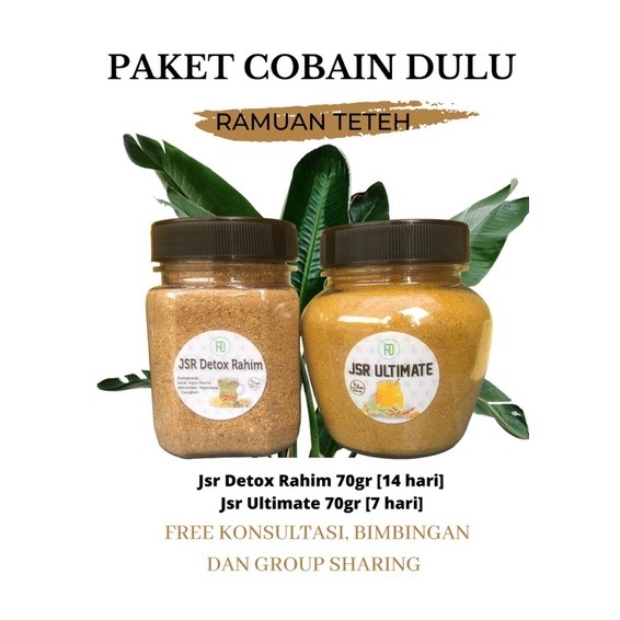 

PAKET JSR Detox Rahim Dan JSR Ultimate Obat Herbal Serbuk Ramuan Teteh