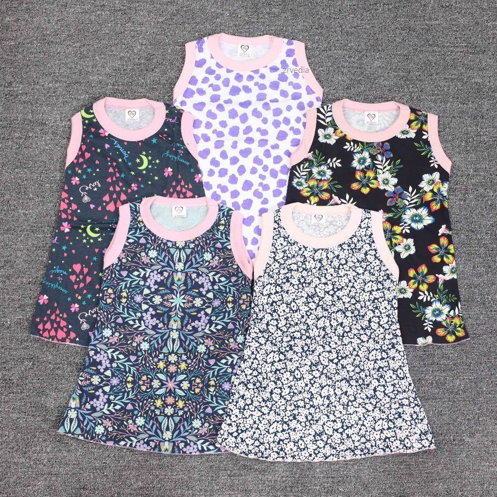 (Bisa pilih motif) Daster Yukensi uk 1-2 Tahun / Kaos Baju Daster Anak Perempuan Dress Yukensi Haria