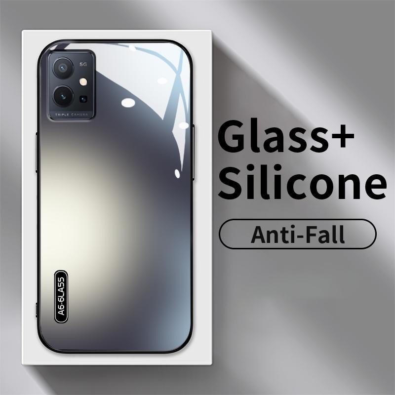 Casing Kaca For Vivo T1 5G T1x 4G T2 4G T3 U10 U3x U20 U3 X50 Lite Z1 Z1i Z1 Lite Z1x Z3x Z5i Siliko