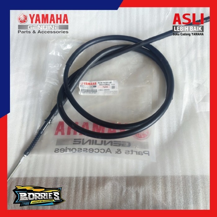 Kabel Tali Rem Belakang Nouvo Lele Asli Original Yamaha 5Lw-F6351-00 berkualitas