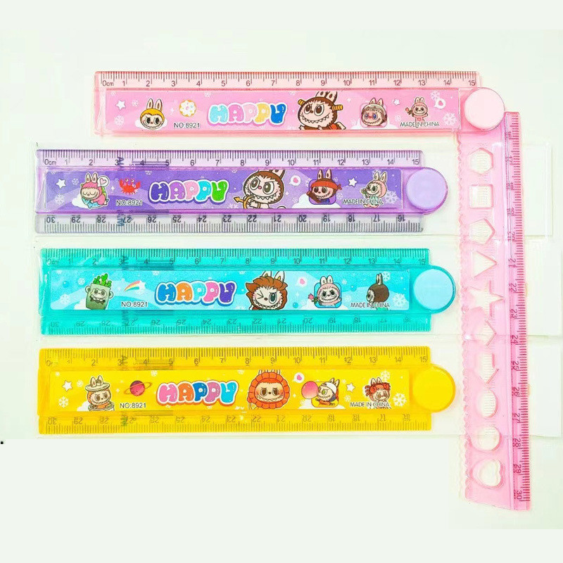 

Penggaris lipat penggaris plastik micro 15/30cm karakter lucu - OS0430