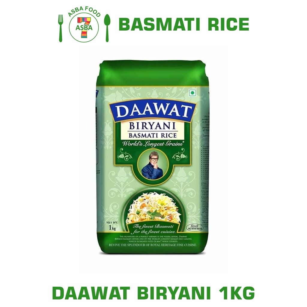 

DAAWAT BIRYANI BASMATI RICE 1KG