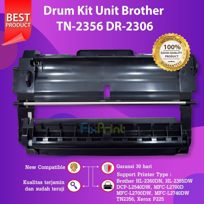 FixPrint Drum unit compatible BROTHER TN2356 2356 TN-2356 dcp-l2540dw L2540