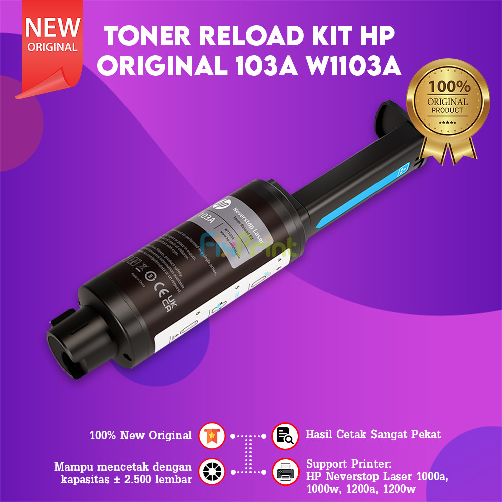 FixPrint HP 103A W1103A Original Reload Kit Toner Cartridge Printer Neverstop 1000a 1000w 1200a 1200