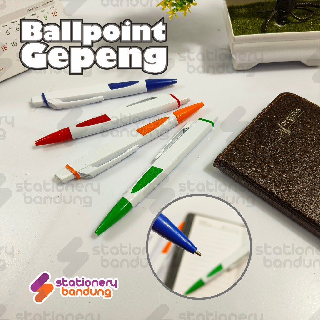 

Ballpoint Gepeng Pulpen Plastik Gepeng Souvenir Promosi Murah Polos
