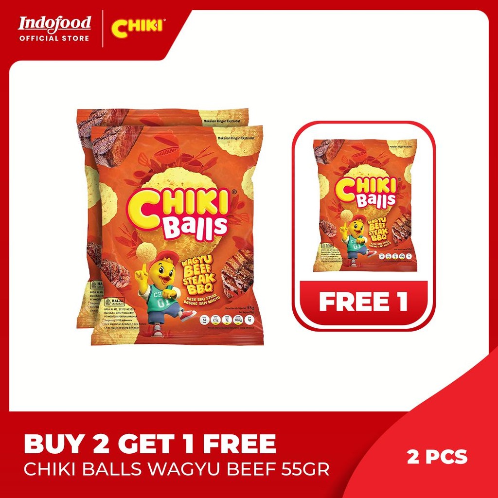 

Buy 2 Get 1 Chiki Balls Wagyu Beef 55gr (Expired Januari 2025)