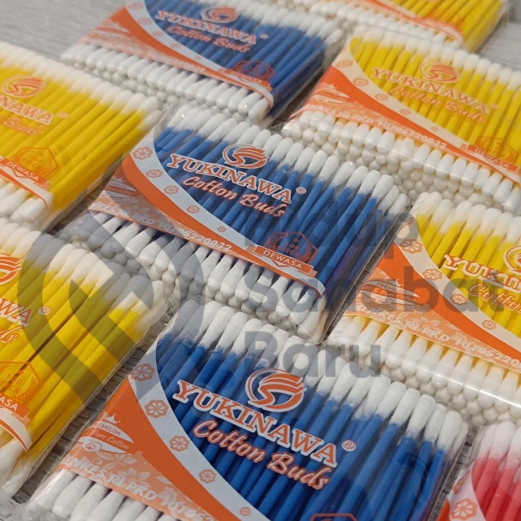 SATUAN ( SATU BUNGKUS x 100 STIK ) Cotton Bud Yukinawa Dewasa dan Bayi