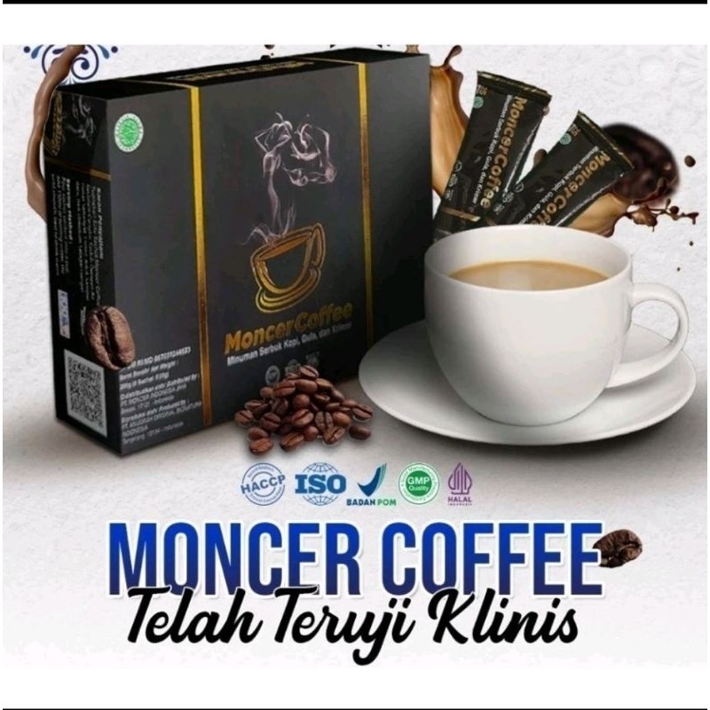 

1 Box Kopi Monceer Herbal Viral Halal Teruji Dijamin _