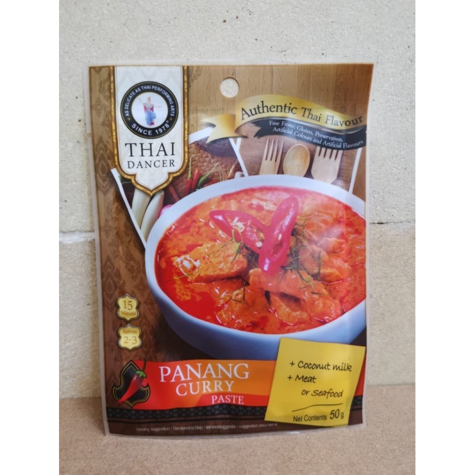 

Thai Dancer Panang Curry Paste 50gr/ Pasta Kari Panang/ Thailand Food