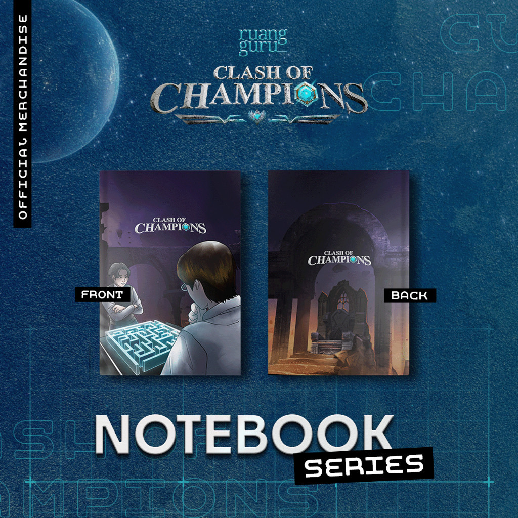 

[PRE-ORDER] Clash of Champions Eksklusif Merchandise - Notebook