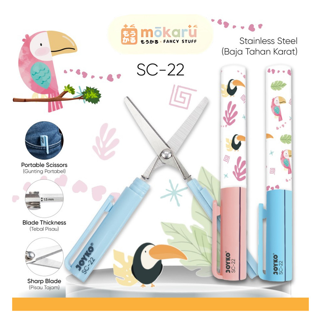

Joyko Gunting SC-22 / Gunting Portabel / Portable Scissors