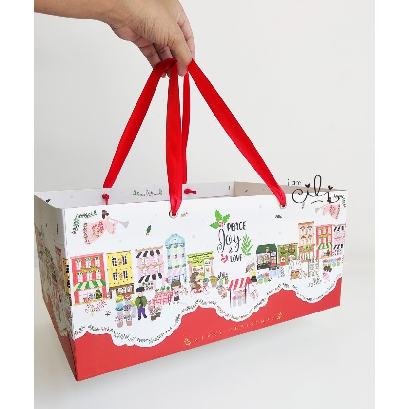 

(PAPERBAG YUKIKO NATAL) paperbag tas kertas christmas 33 x 24 x 15 cm