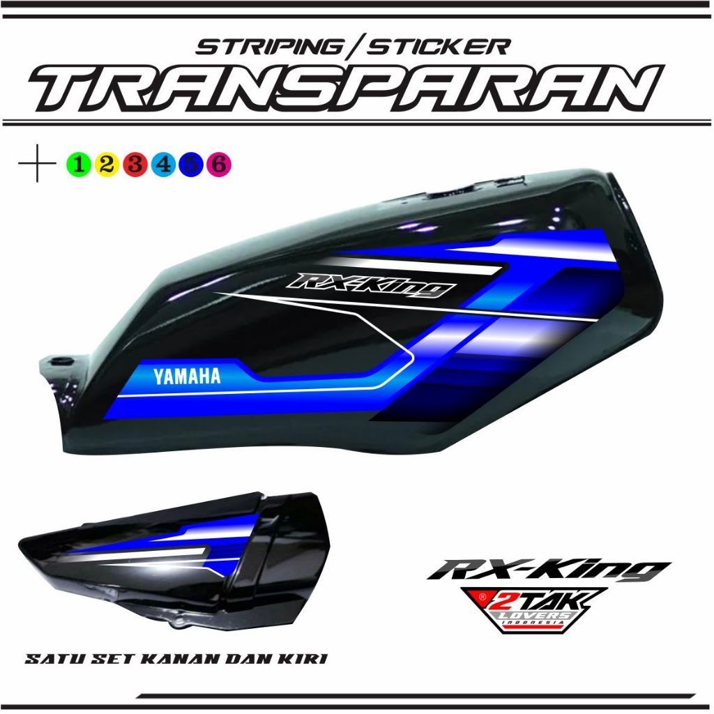 STIKER TRANSPARAN UV / STRIPING RX KING TRANSFARAN VARIASI YAMAHA RX KING STIKER TRANSPARAN VARIASI