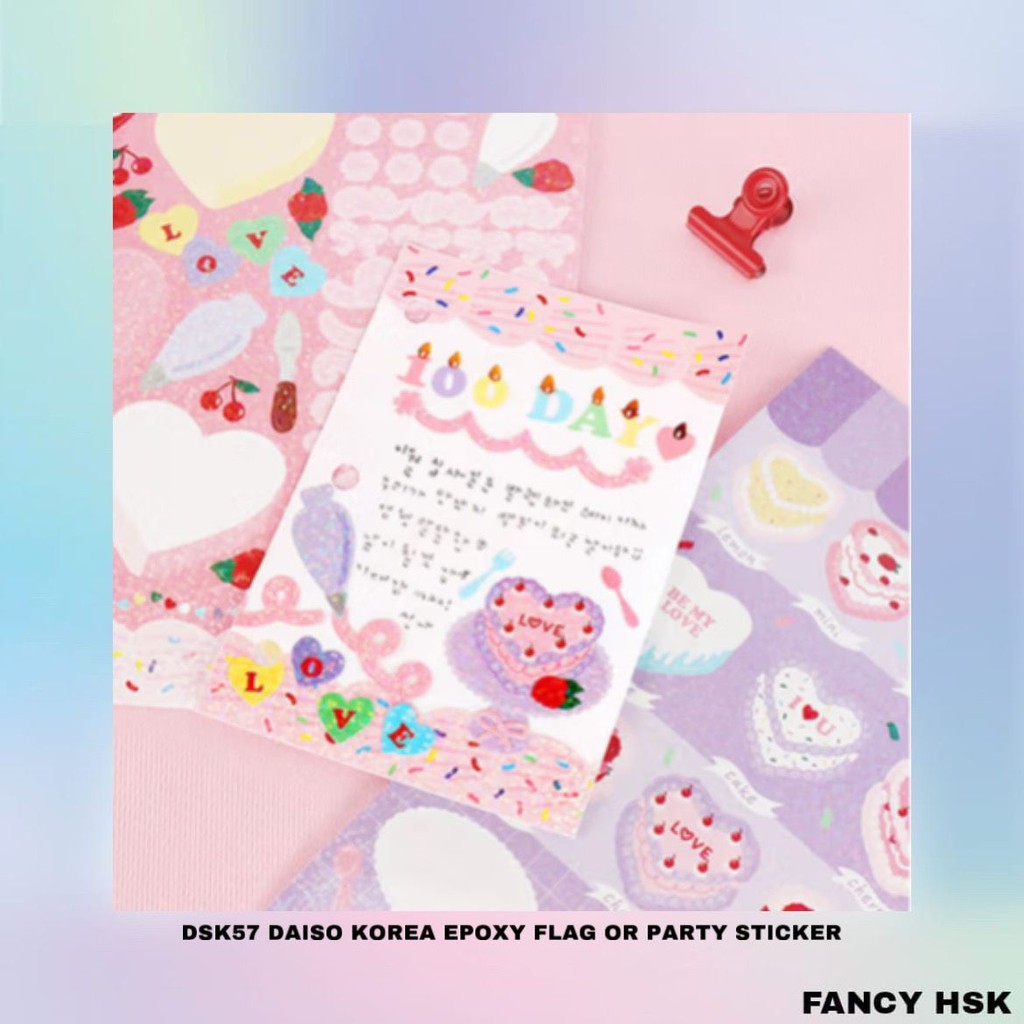 

KOREA DAISO EPOXY FLAG OR PARTY STICKER