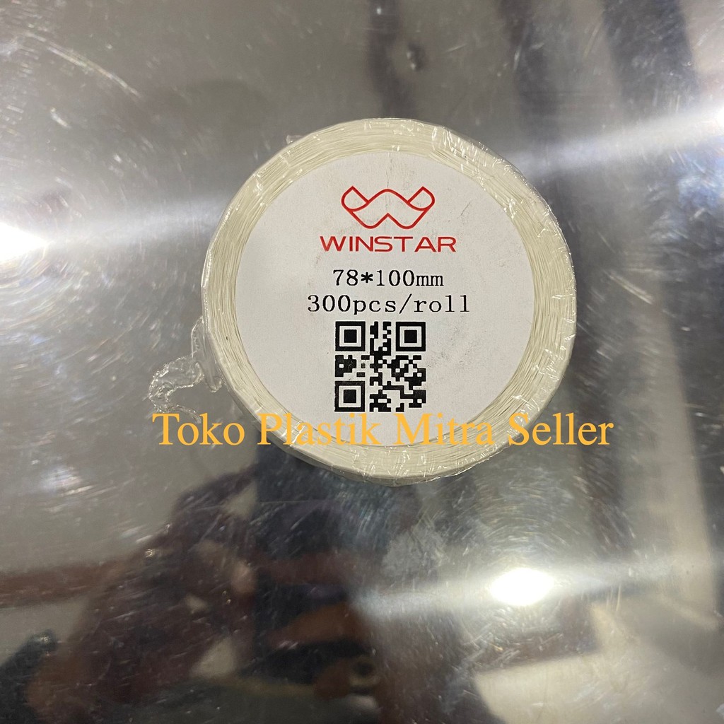 

Kertas Sticker Thermal Label Winstar 78x100 300Pcs/Roll