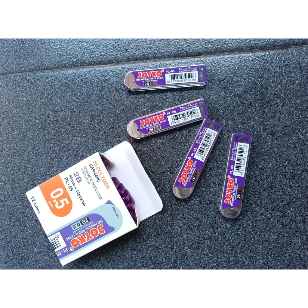 

PENCIL LEAD 0.5 0.7 ISI PENSIL MEKANIK MEREK JOYKO PL 05 07 1 PAK ISI 12 PCS