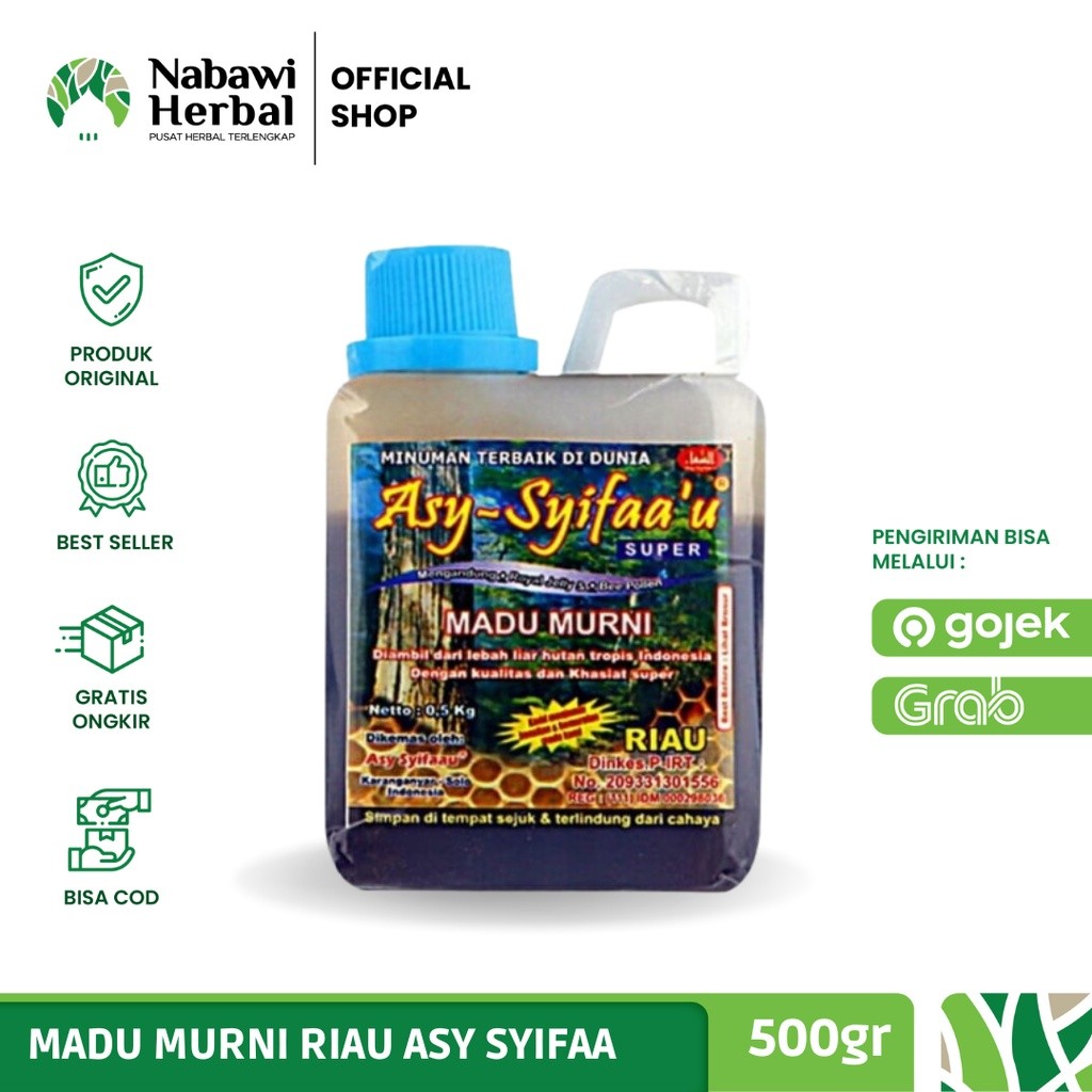 

ASY SYIFAAU - Madu Hutan Asy syifaa 500gr Madu Murni 100% | MajaHerbal