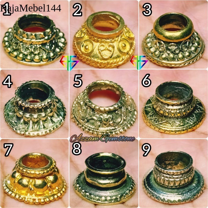 

Mendak Selut Ring Keris Logam Kuningan bkn Perak Stainless Emas Coin - Kuning, No.9 istimewa