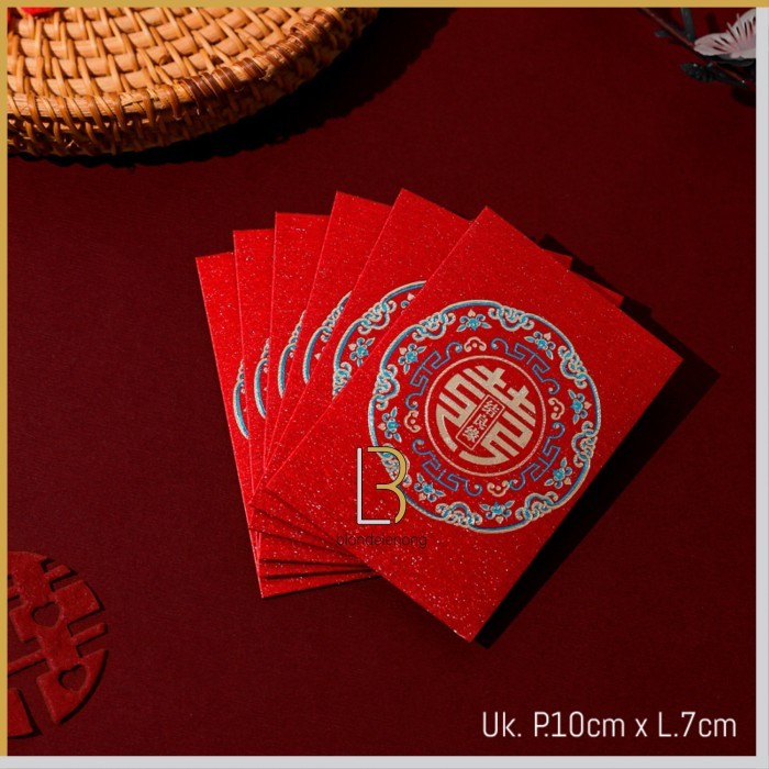 

Kertas Angpao Angpau Hongbao Wedding Pernikahan Sangjit Shuang Xi Hoki - No-6(10cmx7cm)
