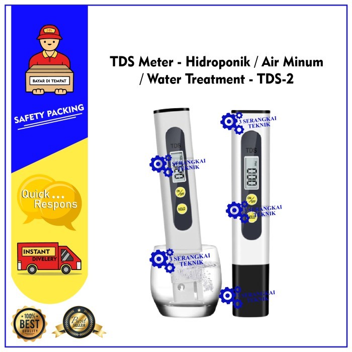 TISERA - TDS Meter - Hidroponik / Air Minum / Water Treatment - TDS-2