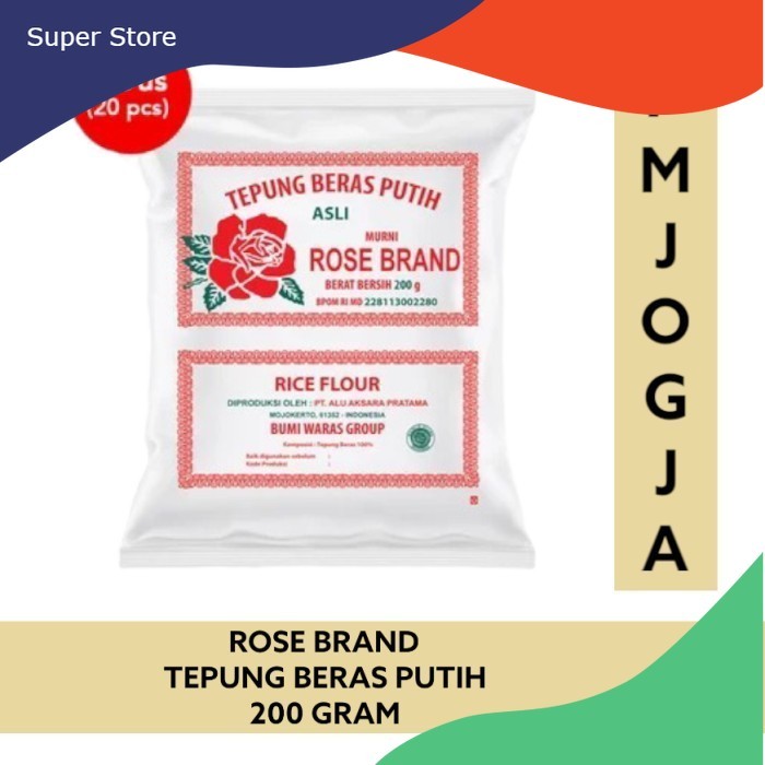 

Rose Brand - Tepung Beras Putih 500 gram 200gr - TBeras 200GRAM
