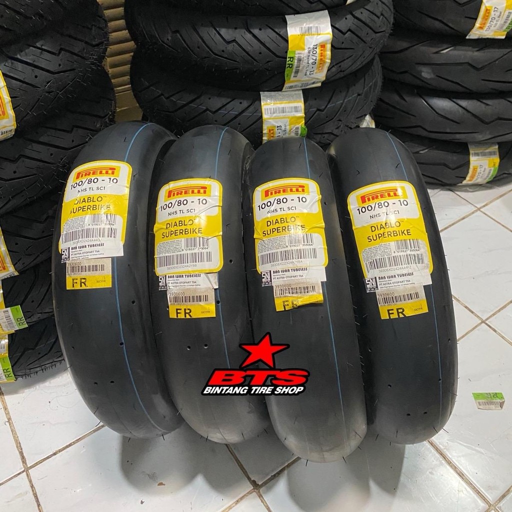 Ban Pirelli Diablo Superbike 100/80-10 & 120/80-10 untuk Roadrace Mini GP