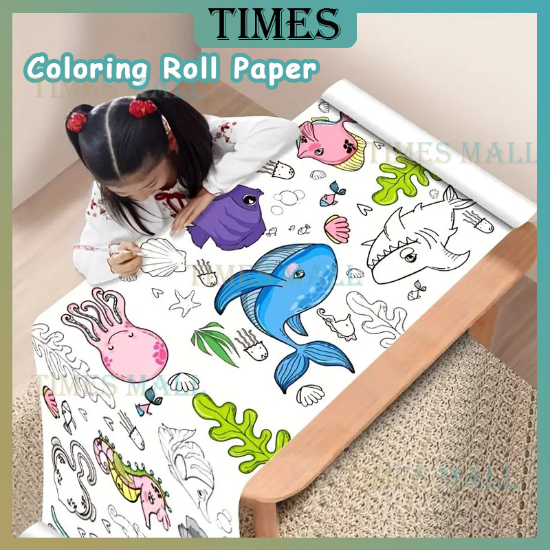 Graffiti Scroll Kertas Mewarnai / Anak Kertas Mewarnai / Coloring Roll Paper
