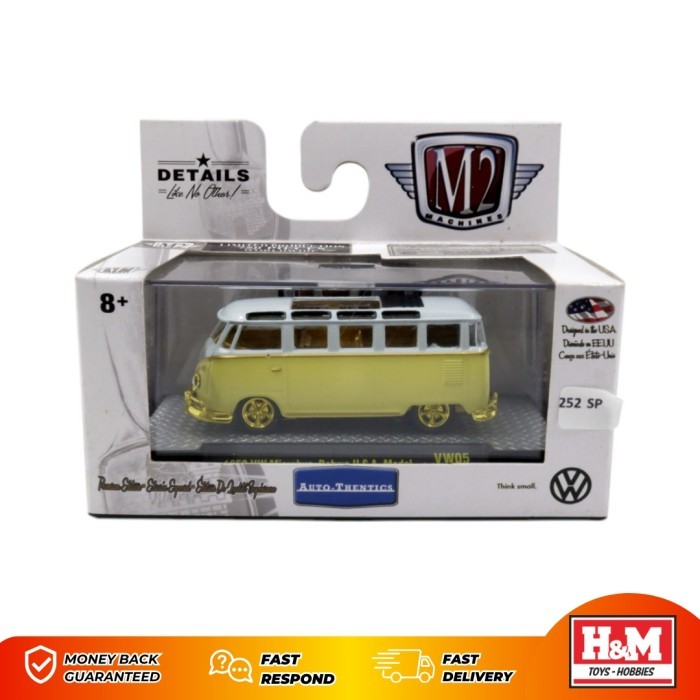 M2 Machines CHASE 1959 VW Microbus Deluxe U.S.A Model - VW05 - 252SP - SP12